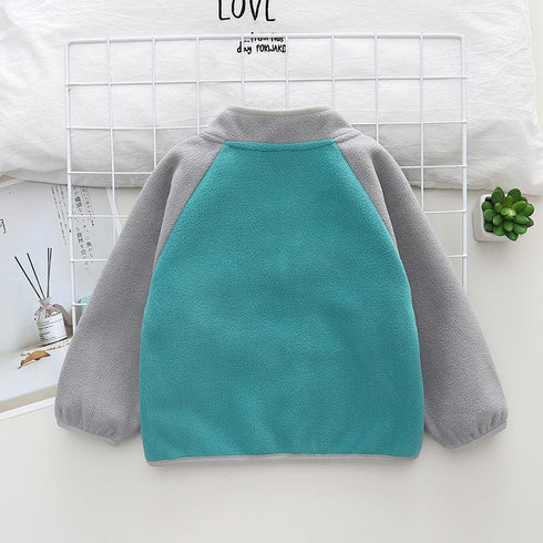 Fall/winter children plus velvet long sleeve coat